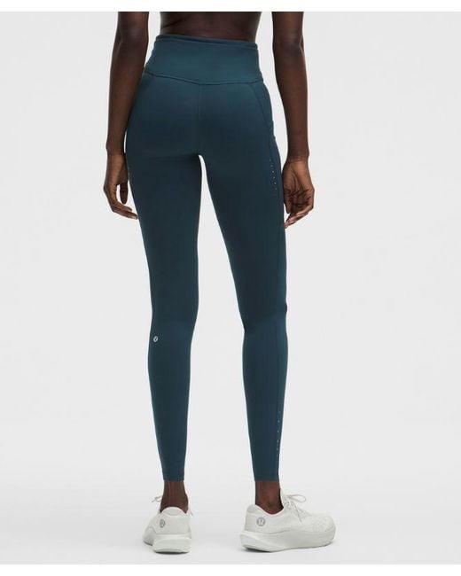 lululemon athletica Blue Fast And Free High-Rise Thermal Tight 28"