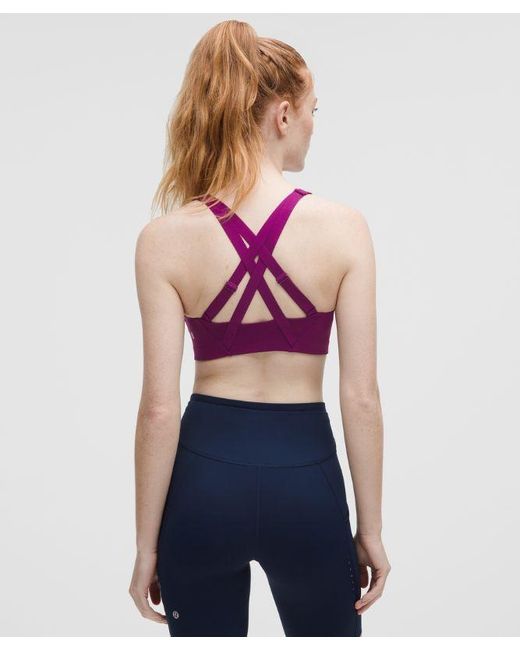 lululemon athletica Purple Energy Zip-Front Bra