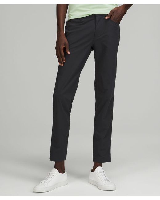 lululemon athletica Black Abc Skinny-fit 5 Pocket Pants 34"l Warpstreme for men