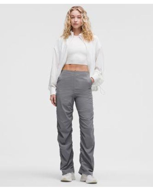 lululemon athletica Gray Dance Studio Slim-Fit High-Rise Flared Pant