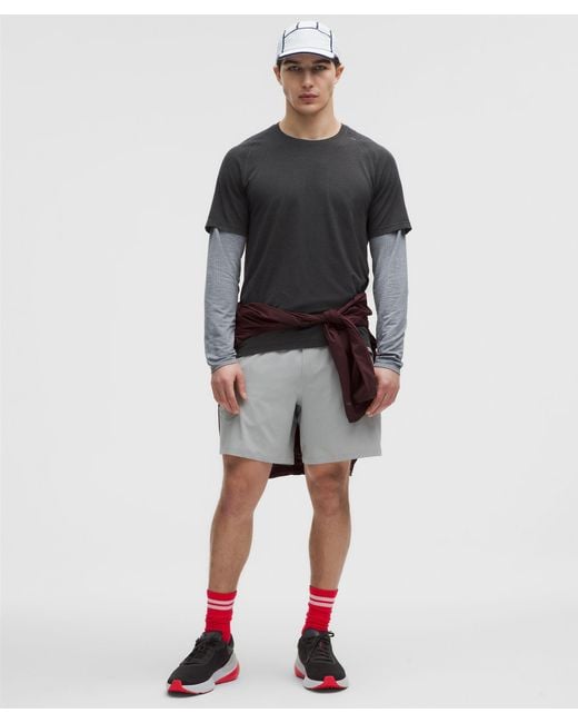 lululemon athletica Black Metal Vent Tech Short-Sleeve Shirt for men