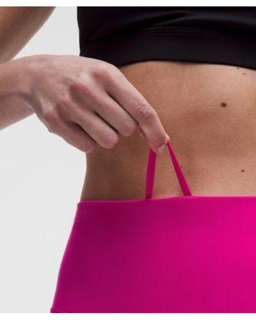 lululemon athletica Pink Wunder Train No Line High-Rise Short 6"