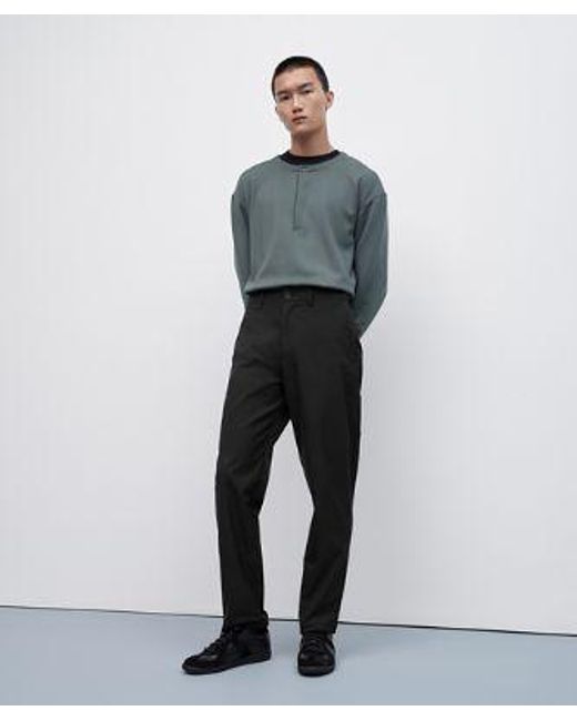 lululemon athletica Black Relaxed-tapered Twill Trousers Cropped for men