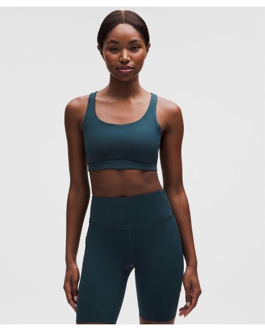 lululemon athletica Blue Energy Bra Medium Support, B-D Cups