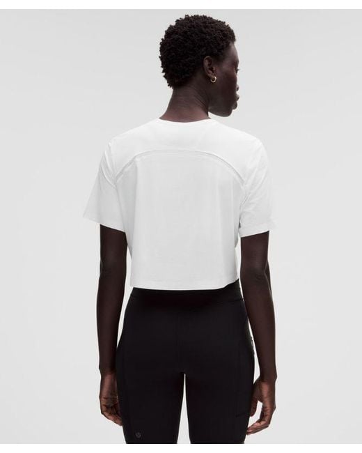 lululemon athletica White – Lightweight Relaxed Running Short-Sleeve Shirt – – Size Large