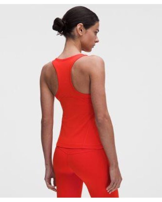 lululemon athletica Red Align Waist-Length Racerback Tank Top