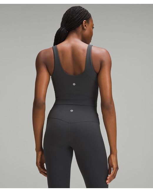 lululemon athletica Gray Aligntm Tank Top Light Support, C/d Cup