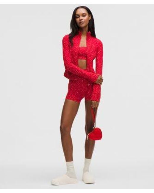 lululemon athletica Red – Define Cropped Jacket Nulu – – Size 14