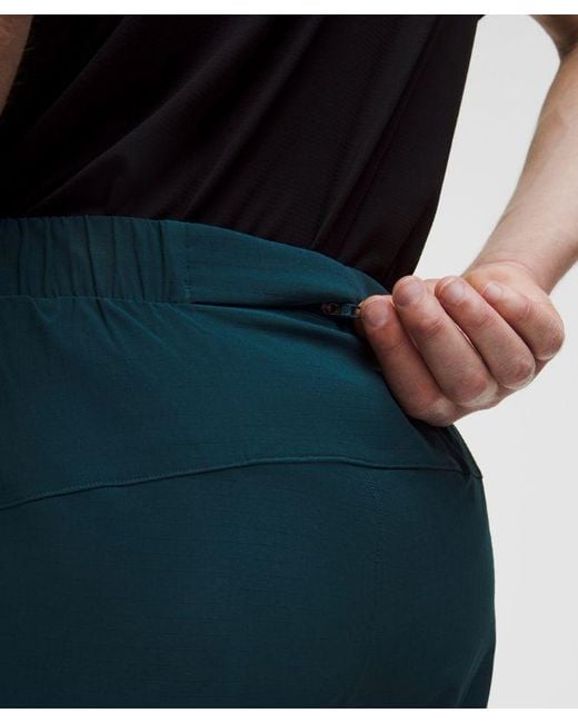 lululemon athletica Black Mile Maker Ripstop Lined Short 6" for men