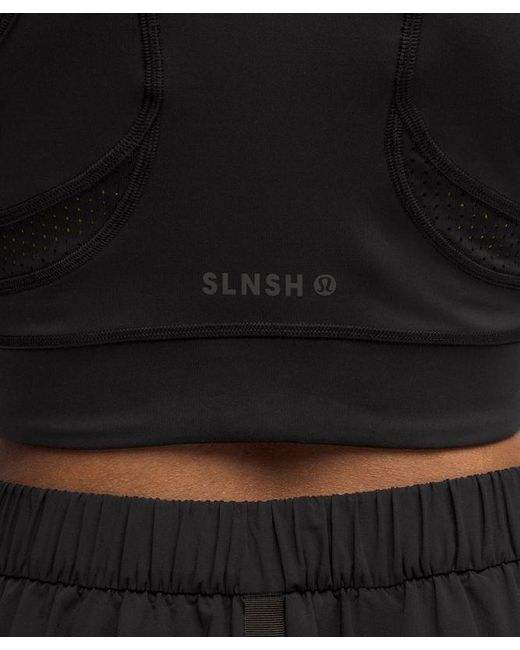 lululemon athletica Black – Mesh Cutout Tank Top Slnsh Collection – – Size Large