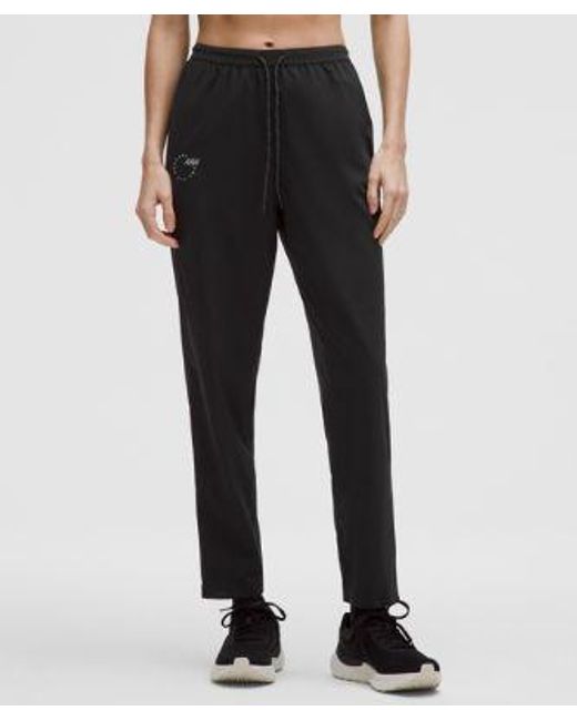 lululemon athletica Black Mile Maker Run Crew Graphic High-Rise Track Pant