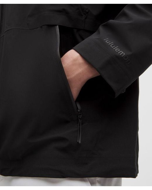 lululemon athletica Black Waterproof Golf Jacket for men