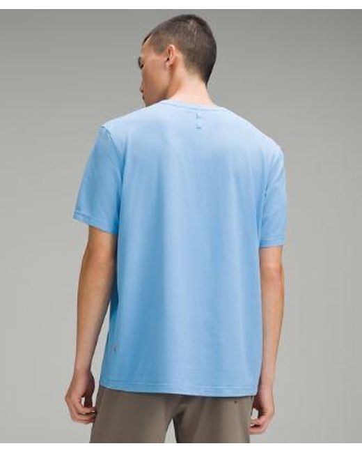 lululemon athletica Blue – License To Train Relaxed Short-Sleeve Shirt – – for men