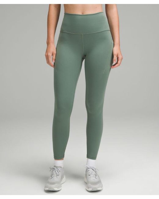 lululemon athletica Green – Wunder Train High-Rise Tight Leggings With Pockets – 25" – /Pastel – Size 4