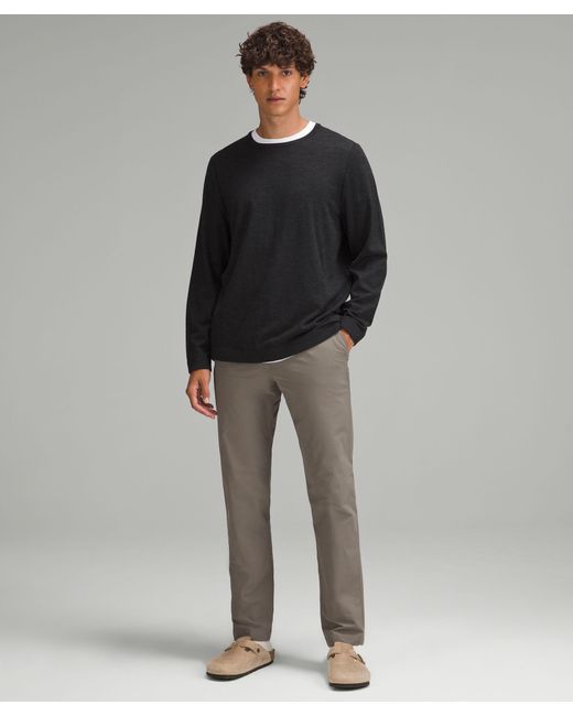 lululemon New Venture Crewneck Sweater in Black for Men Lyst