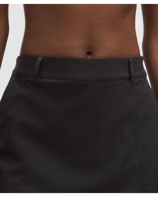 lululemon athletica Blue Stretch Twill Front Pleat Golf Skirt