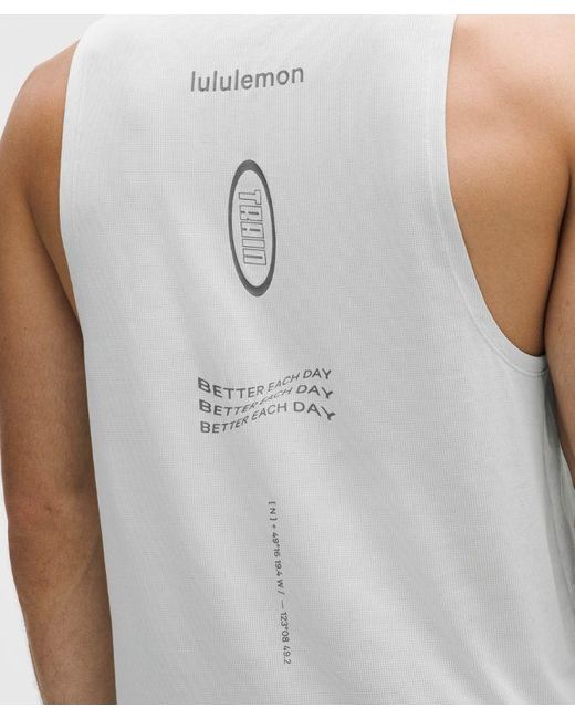 lululemon athletica White – Lightweight Knit Workout Tank Top – – Size 6 for men