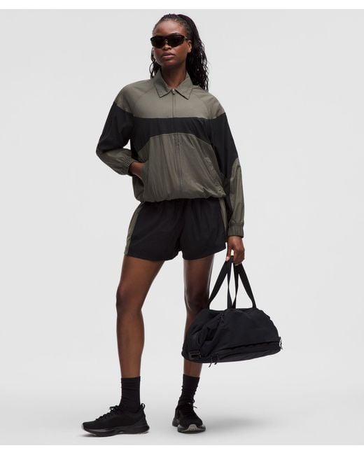 lululemon athletica Black Nylon Collared Jacket