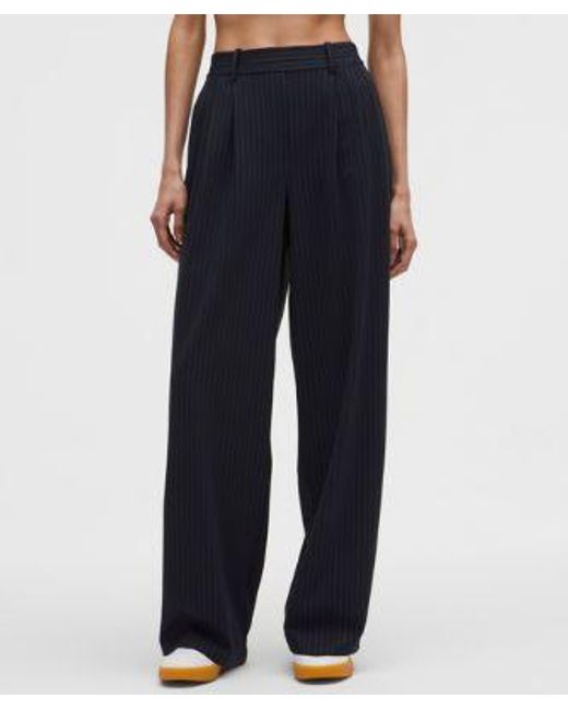 lululemon athletica Blue Daydrift High-Rise Wide-Leg Trouser