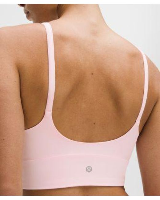 lululemon athletica Pink – Focuser High-Neck Sports Bra Light Support, C/D Cup – – Size Medium