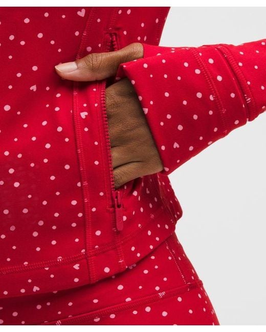 lululemon athletica Red – Define Cropped Jacket Nulu – – Size 14