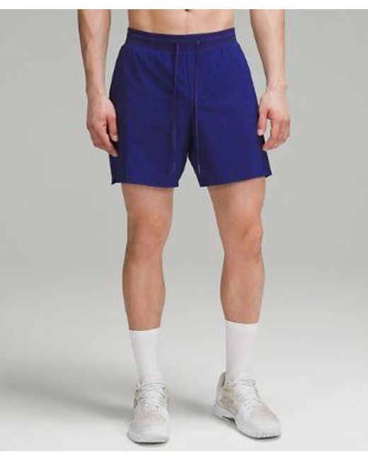 lululemon athletica Blue Vented Tennis Shorts 6" for men