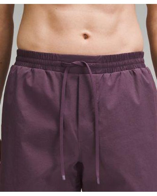lululemon athletica Purple Hybrid Pool Shorts 7" Linerless for men