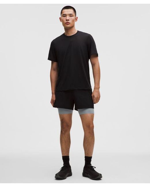 lululemon athletica Black – Fast And Free Half Tights – 8" – – for men