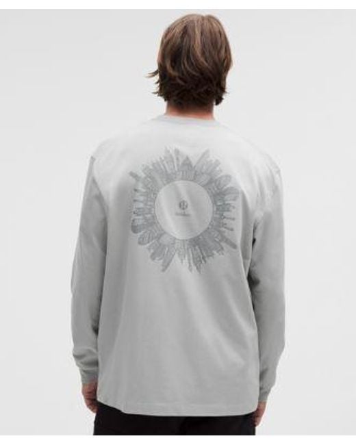 lululemon athletica Gray – Heavyweight -Jersey Long-Sleeve Shirt London – – Size Small for men