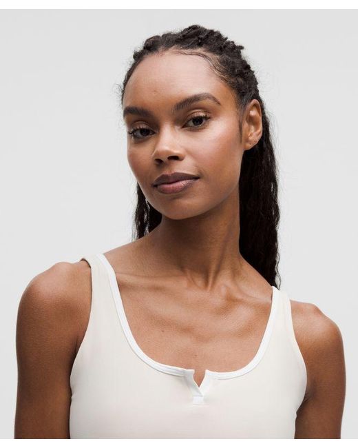 lululemon athletica White Align Notched-Neck Tank Top