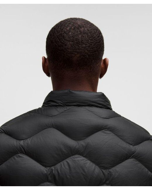 lululemon athletica Black Featherweight 900-Down-Fill Quilted Vest for men