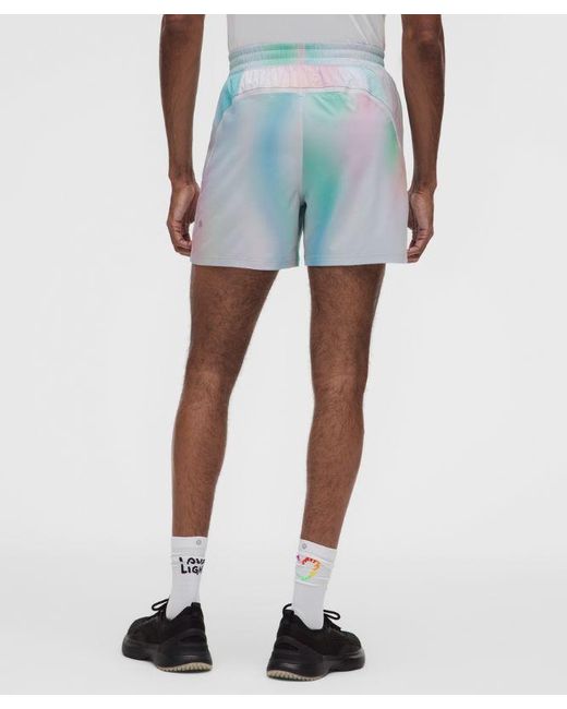 lululemon athletica White – Pace Breaker Linerless Shorts Pride – 5" – Color Printed – Size Medium for men