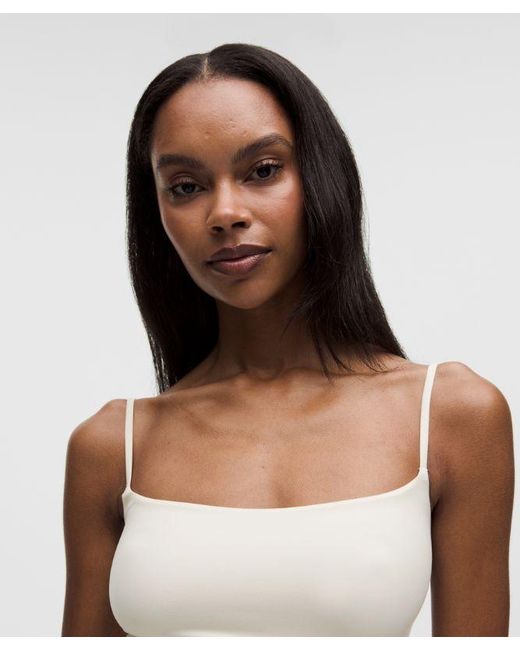 lululemon athletica White Wundermost Ultra-Soft Nulu Spaghetti-Strap Adjustable Cami