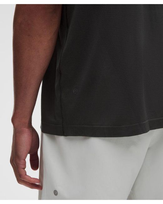 lululemon athletica Black Metal Vent Tech Relaxed-Fit Sleeveless Shirt for men