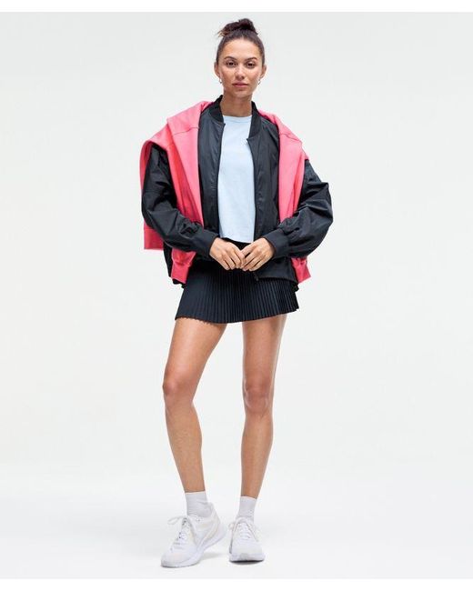 lululemon athletica Blue Varsity High-Rise Pleated Tennis Skirt