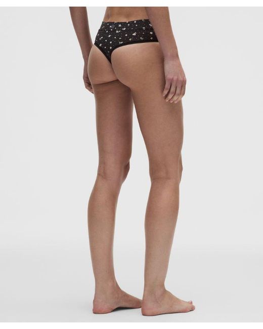 lululemon athletica Black – Underease High-Rise Thong Underwear 3 Pack – – Size Large