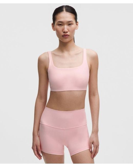 lululemon athletica Natural Flexyflex Squareneck Yoga Bra