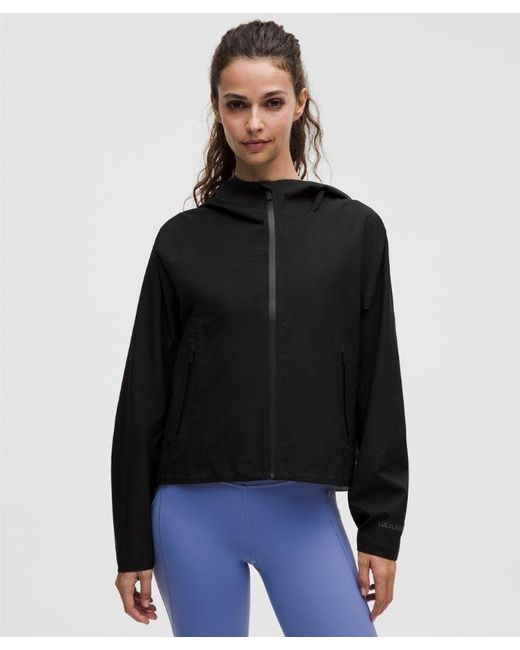 lululemon athletica Black – Lightweight Waterproof Running Jacket – – Size 6
