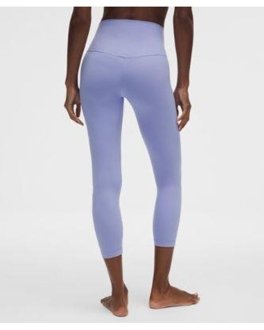 lululemon athletica Blue – Align High-Rise Crop Leggings – 23" – /Pastel – Size 4
