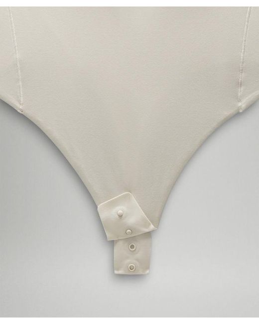 lululemon athletica White Wundermost Bodysuit - Ultra-soft Nulu Short-sleeve Crew Thong Bodysuit