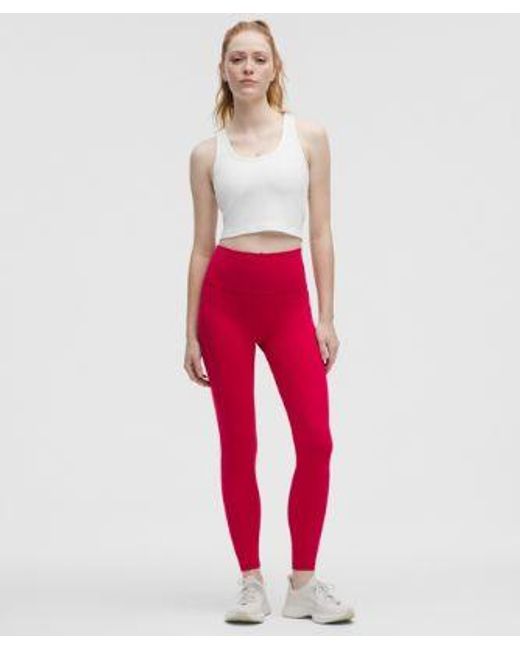 lululemon athletica Red – Power Pivot Training Tank Top – – Size Medium