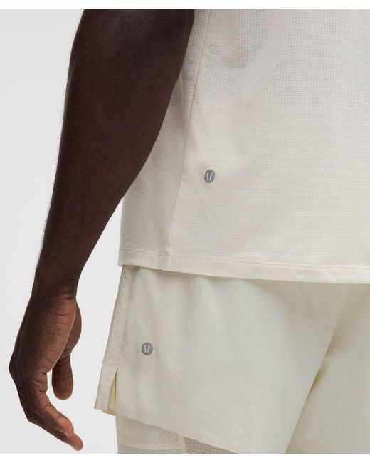 lululemon athletica White Mile Maker Mesh Short-Sleeve T-Shirt for men