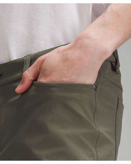 lululemon athletica Green Abc Skinny-fit 5 Pocket Pants 34"l Warpstreme for men
