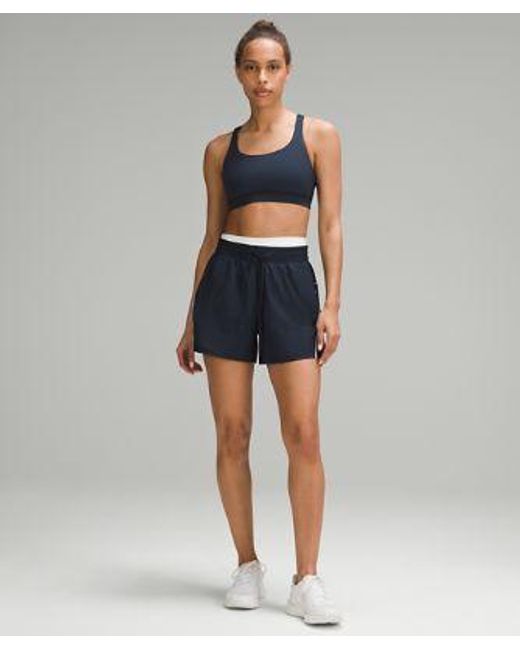 lululemon athletica Blue – License To Train High-Rise Lightweight Shorts – 4" – –