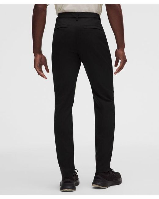 lululemon athletica Black Abc Slim-Fit Trouser 34L for men