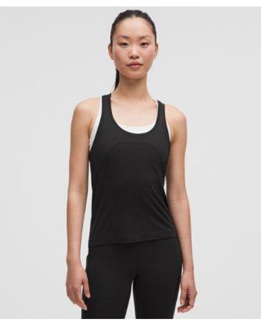 lululemon athletica Black – Swiftly Tech Racerback Tank Top 2.4 Waist Length – – Size 4