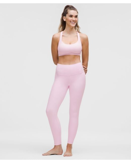 lululemon athletica Pink Flexyflex Strappy Yoga Bra