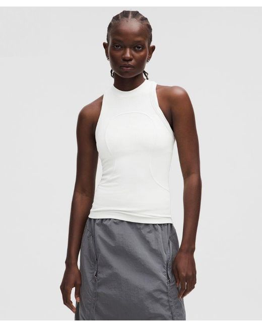 lululemon athletica White – Ribbed Modal Tank Top Slnsh Collection – – Size 4