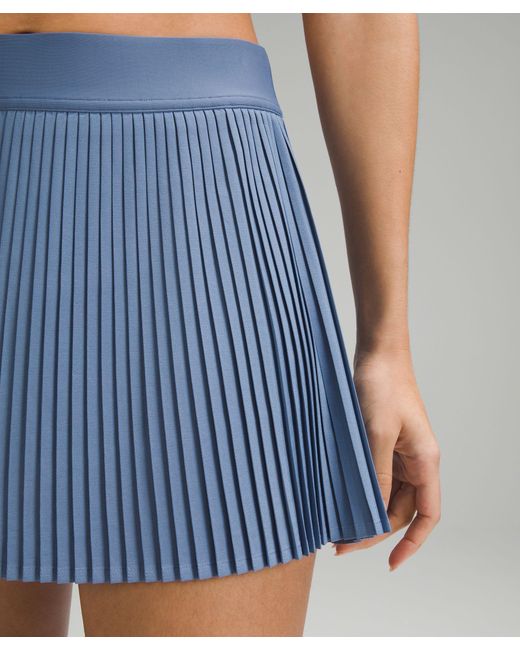 lululemon athletica Blue Varsity High-rise Pleated Tennis Skirt