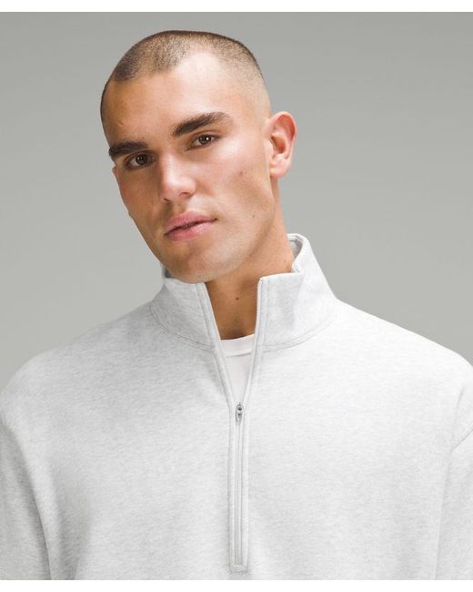 lululemon athletica Gray Steady State Half Zip for men